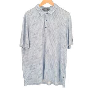 7 Diamonds Sand Hills golf men's polo shirt blue black design Sz Large athletic